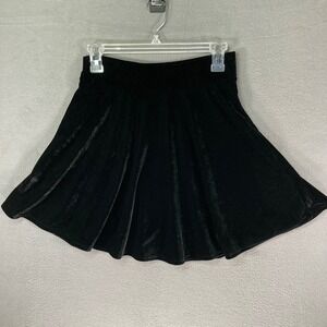 Spirit Halloween Black Velvet Skater Mini Skirt Womens‎ Adult Medium Costume